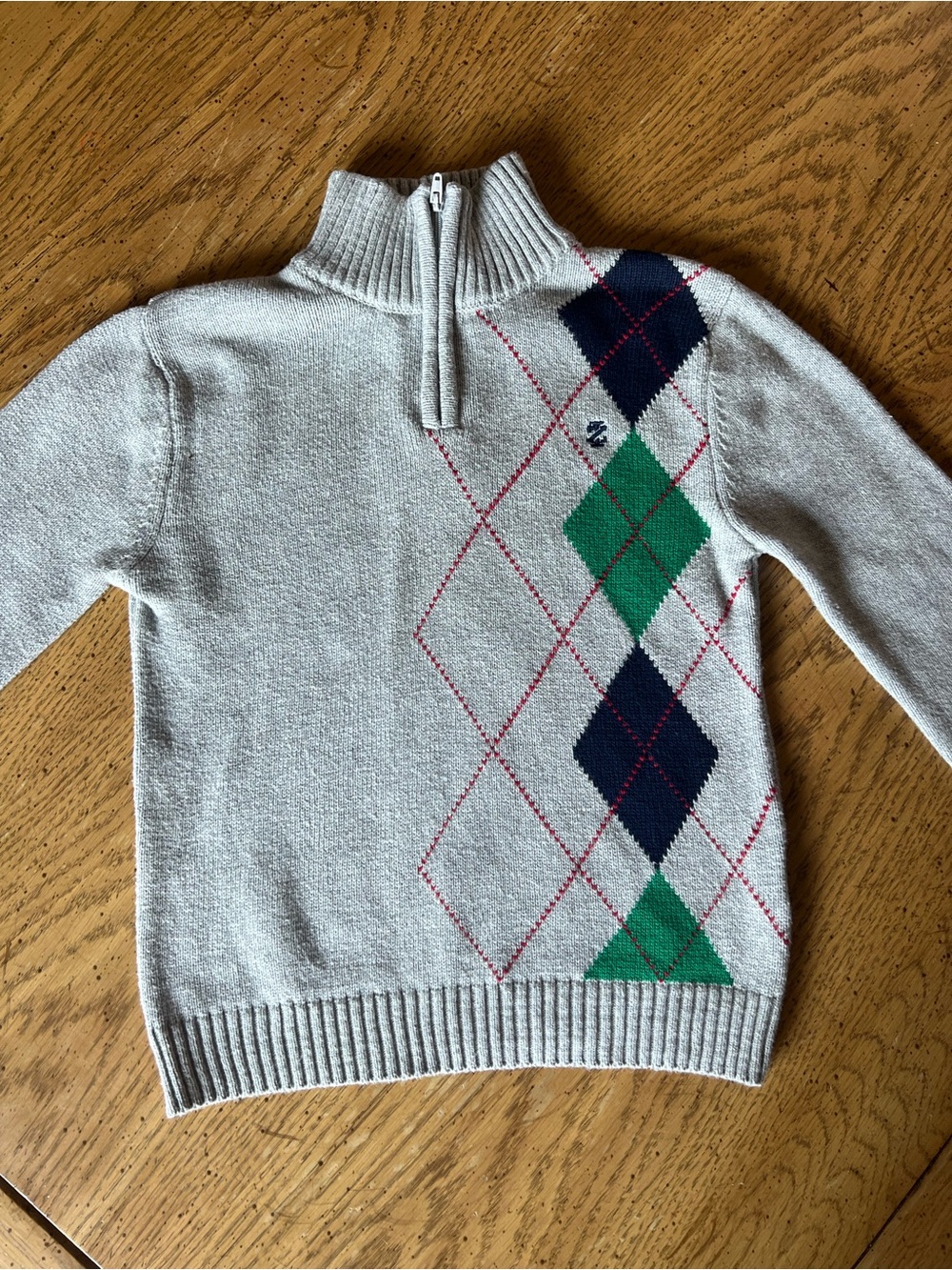 Izod Argyle Sweater Kids Small 6/7